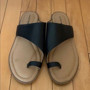 Black Lucky Sandals